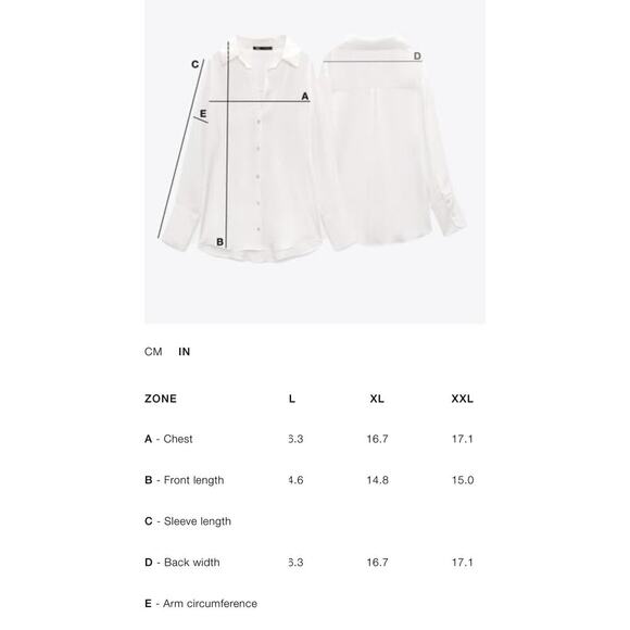 Nwt-Zara satin effect strapless top-XL - Picture 6 of 6